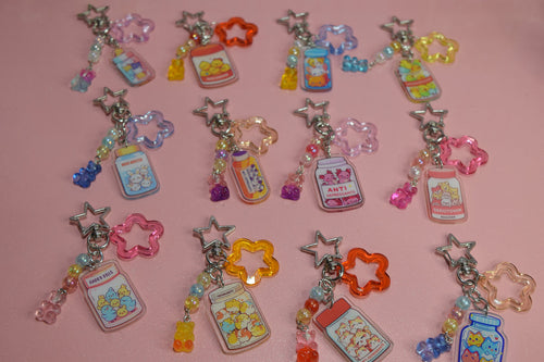 Berry Kawaii Mood Boosters Keychain Collection
